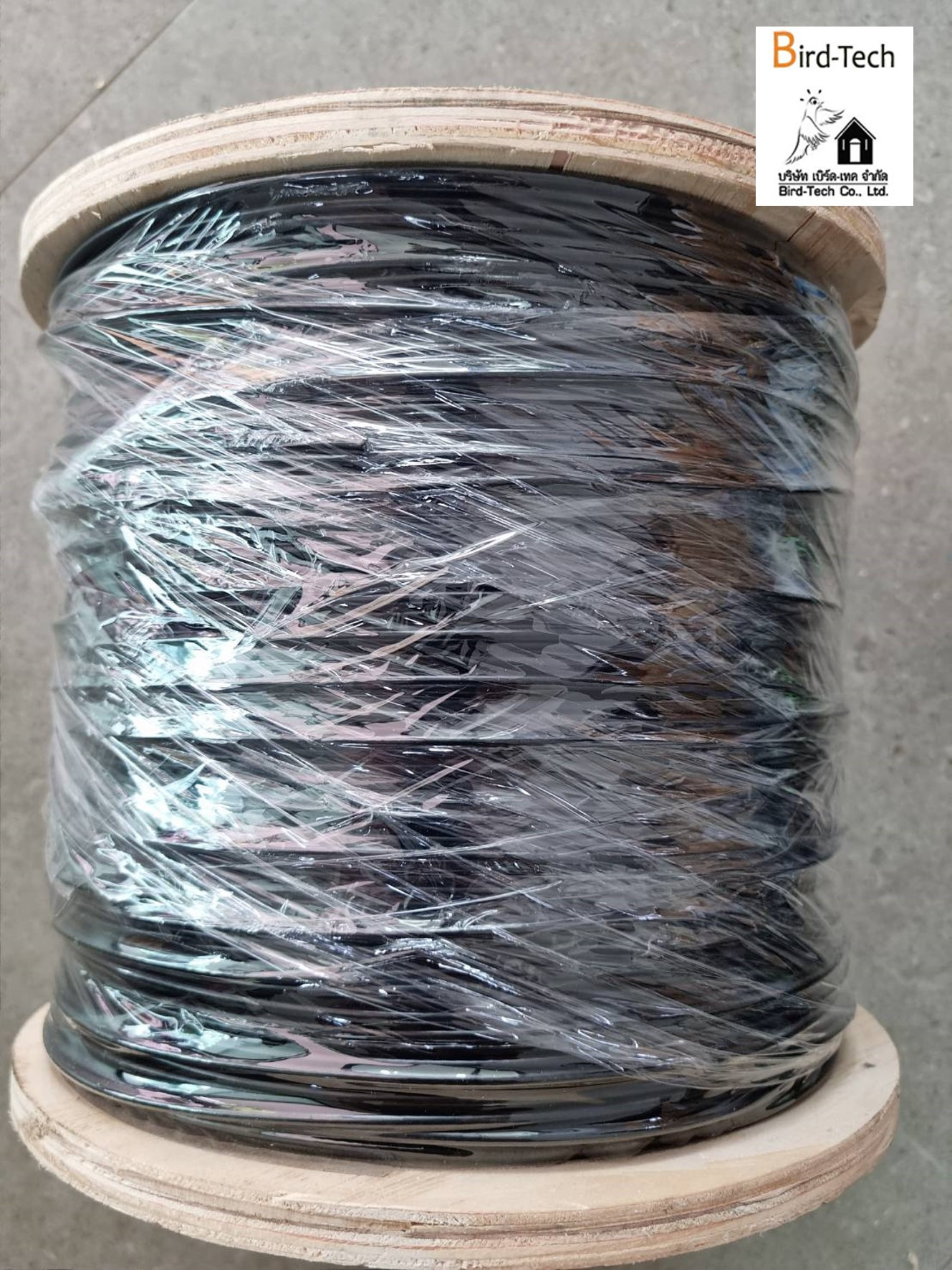 สลิงกัลวาไนซ์หุ้มปลอก PVC สีดำขนาด 3 มม. (500 m)