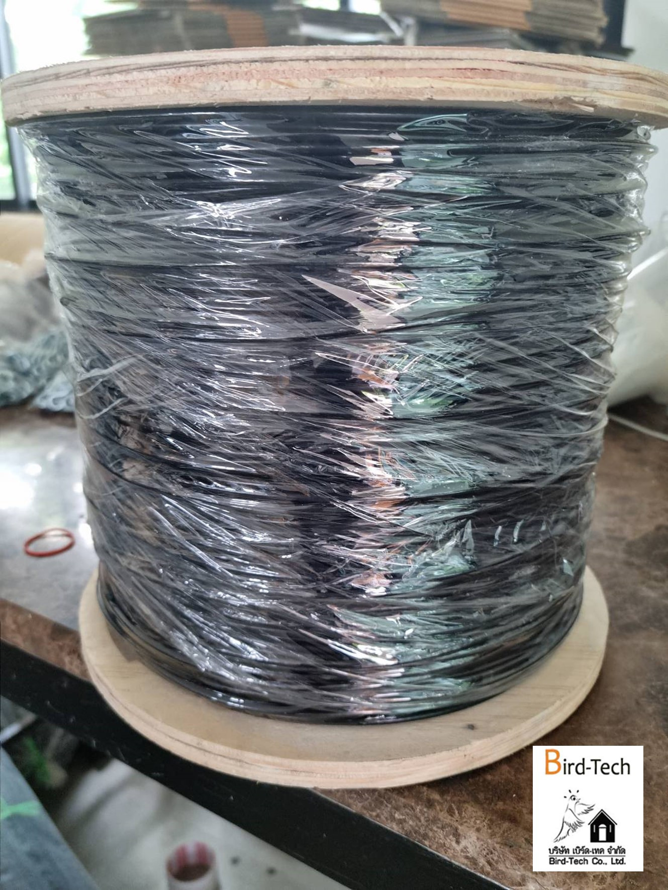 สลิงกัลวาไนซ์หุ้มปลอก PVC สีดำขนาด 3 มม. (500 m)